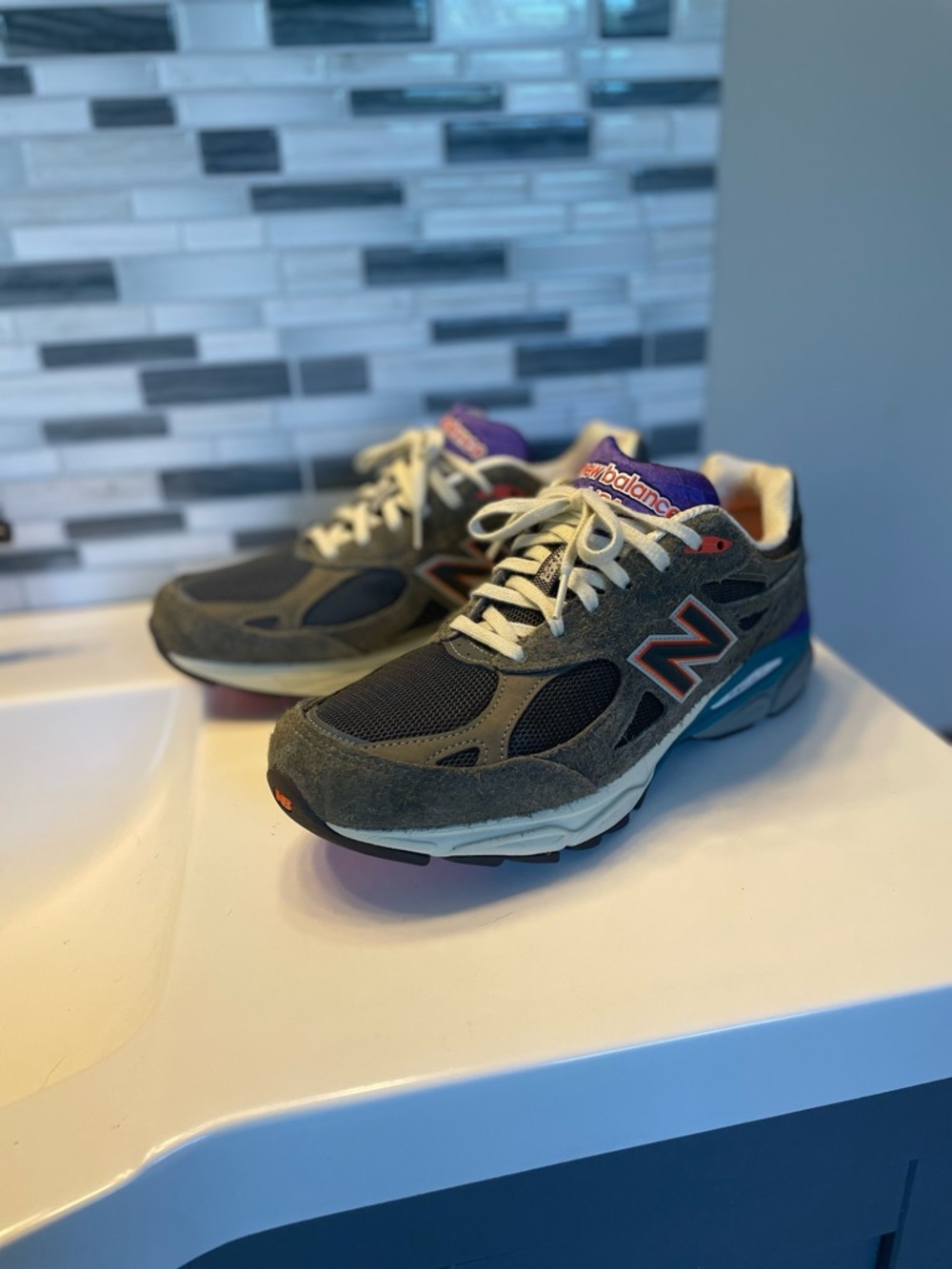 New Balance 990v3 YCMC 10 made in USA olive Jordan Nike air max zoom running lot - Picture 4 of 13